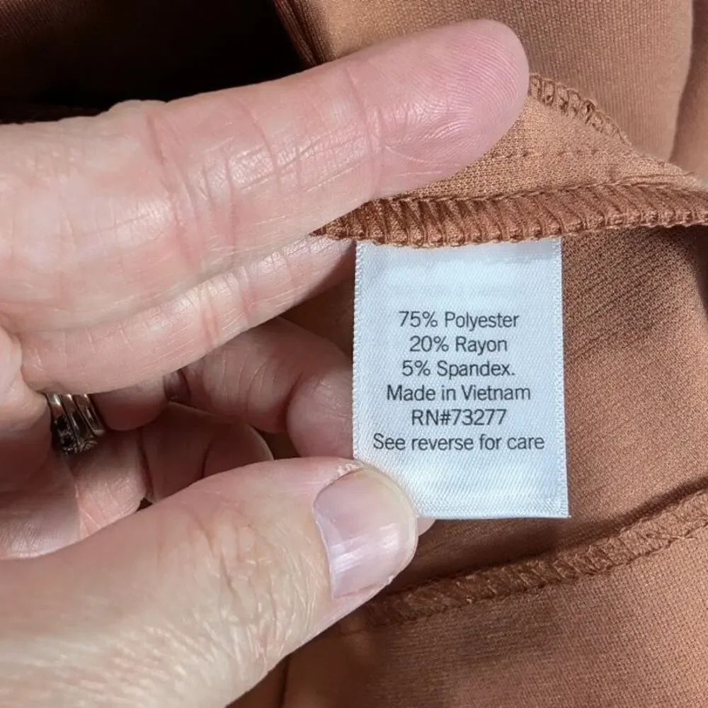 Nine West Blazer Womens Large Jacket Brown Single Button Career Preppy Business